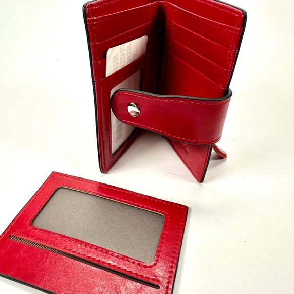 Bostanten ID Snap Zip Red Wallet - Picture 5 of 5